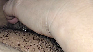 Step Mom Controls Step Son Cock without Moaning and handjob his big erection