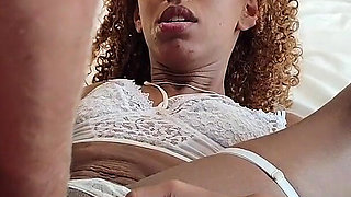 Skinny Black Slut Found Out What a Big White Cock Feels Like!