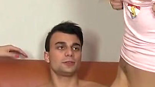 2 Chicks Suck off One Lucky Guy