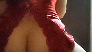 FEMALE TURKISH MILF IN SATIN EVENING