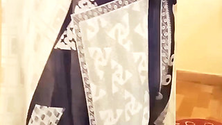 Desi Tamil Wife Renu Panties Body Show & Slow Saree Dressing Tease for Secret Bestie! Indianhotwifex