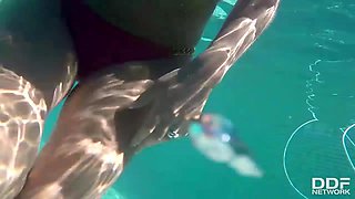 Splish Splash: Big Boobed Blonde's Summer Showdown