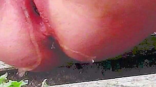 Pissing Like a Fountain on the School Stairs