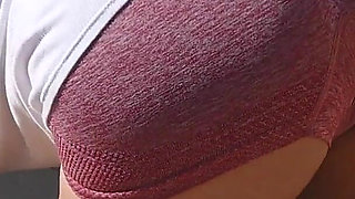 POV Handjob Cumshot After Finger Fucking & Exercise Outdoors