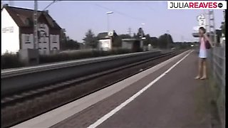 German Casting Babe Vintage Retro HD - Hot Brunette with Big Nipples Fetish Part 1