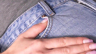 Tight Jean Shorts Camel Toe Teen Pussy Tease