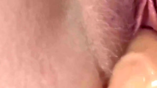 POV - Amateur wife gets stretched with huge dildo, extreme CLOSEUP, multiple orgasms then creampied