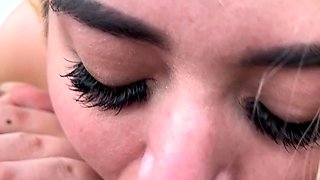 Amateur girlfriend blowjob handjob and fuck at home