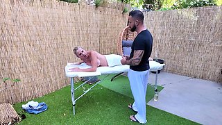 Victoria Slips Up In The Middle Of Her Massage