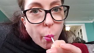 Nerdy Faery Loves Lollipops In Her Tight Asshole - Sweet Food Insertion Fetish