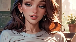 A YOUNG WOMAN WITH A PERFECT BODY AND PERFECT BREASTS ESCAPES FROM SCHOOL TO MEET HER BOYFRIEND