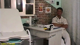 Big belly preggo milf gets rough big cock fucked by her gynecologist