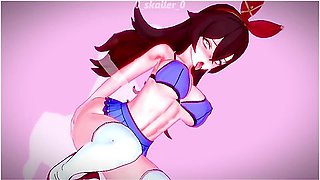 Genshin Impact - Amber Receives In School Uniform