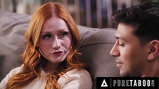 Pure Taboo MILF Serene Siren Catches Stepson Max Fills Fucking Petite Stepsister Scarlet Skies Hard