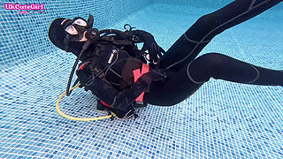 Vintage Mask & 8mm Wetsuit Underwater Scuba Bliss