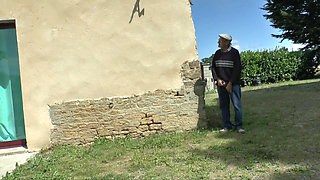 Old dudes love to fuck outdoor hairy chicks - DVD