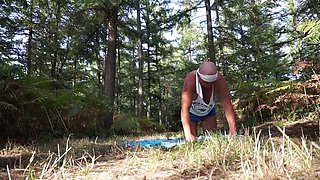 Big-Butted Lesbians Peeing and Anal Outdoors