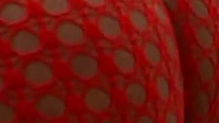 Blacl and Busty Slut with Colored Hair and Fishnet Stockings Gets Fucked by a Big Black Cock