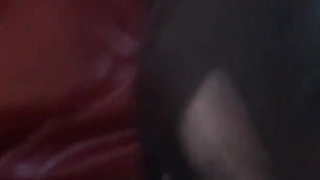 Latex Danielle try first blowjob