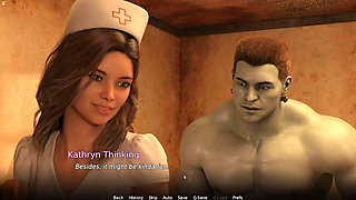 Giant Guy Fucking Cheating Nurse Pussy and Creampies Cuckold Boyfriend Enjoys on Phone