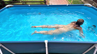 Breath Holding Underwater in Pool
