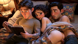 My Cuckold Loves Reading at Night and Neglects to Give Me Any. so My Boyfriend Comes Over to Sleep with Me (ai Generated)