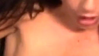 Skinny Brunette Gives Her First Gloryhole