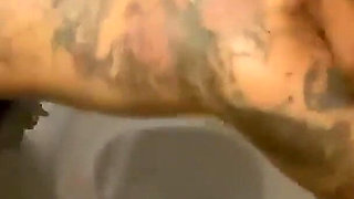 Johntronx - Fucking a Slutty Hot Tattooed Babe in a Bathroom