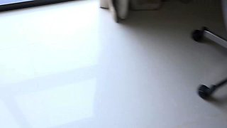 Cumming in my secretary's shoe