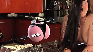 Hot Latina Sneaks Into Kitchen For Family Sex - XXX!