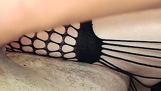 POV with Horny Cheating Latina Stepmom Jerking Me off and Ends with Hot Vaginal Creampie