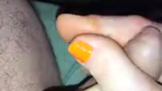 Mom sweaty smelly Footjob