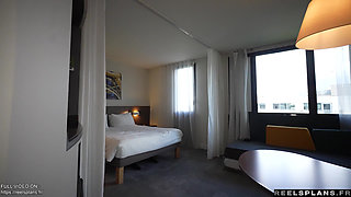Perfect ass MILF French maid caught masturbating and anal fucked by hotel guest !!