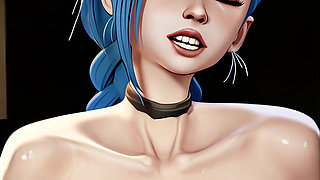 Jinx praises you as she tells you how to jerk it for her JOI