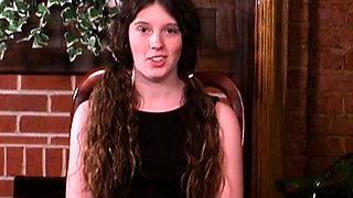 Teen slut spanking her ass through her panties