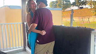 Strangers Making Out on a Balcony During the Party