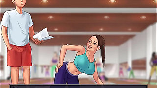 I knead my MILF Stepmom's ass in Yoga in Summertime Saga