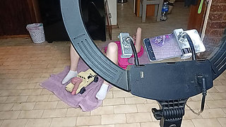 College Girl Gets Her Pussy Fucked with Rc Car