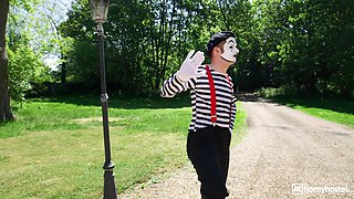 Horny Hostel - Sexy Street Mimes in Reality Threesome - Frances Bentley