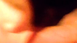 Busty brunette slut enjoys extreme amateur pov blowjob