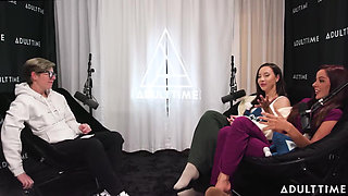 Pornstars Podcast After Lesbian Hookup! Vanna Bardot & Melissa Stratton the Adult Time Podcast