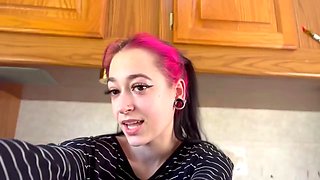 Tattooed Redheads First Public Drive-Thru Orgasms in POV Vlog: Shower Pussy Shaving