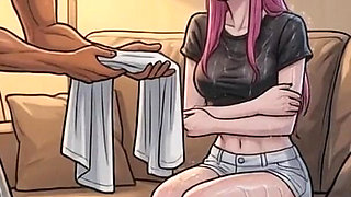 Fucking My Girlfriend's Cousin in Her Face - 2D Animation