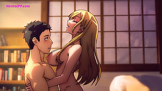 Kitagawa Marin's Tight Pussy Gets Pounded by Gojo's Virgin Cock - Anime