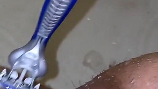 Shaving My Hairy Pussy
