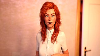 Cartoon fantasy with Misskitty2k in a naughty brassiere and animated fun