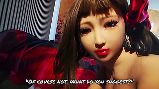Funwest Doll Amy is fucked in the ass by an older man - with AI sequences