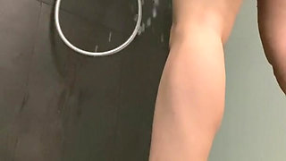 I Take You with Me to the Women's Locker Room and Shower  Part 1