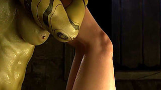 Orc & Elf Tavern Futanari - Group Sex Then Private Room with the Bar Elf - 3D Animation