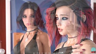 Virtual mom with big boobs in a wild pc porn game adventure